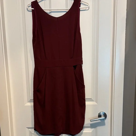 Wilfred Deep Red Mini Dress - Picture 1 of 7
